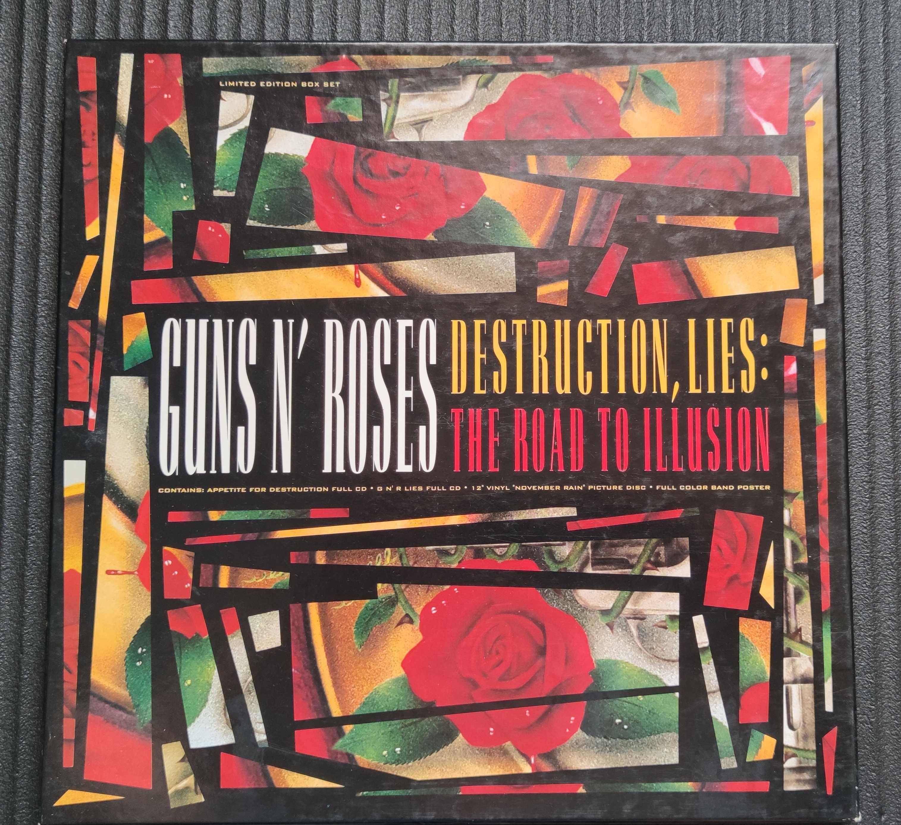 LP + 2CD - Guns N' Roses - Destruction Lies - Road to Illusion -