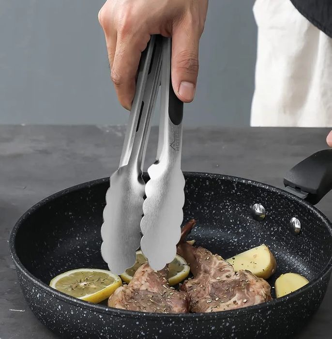 Szczypce kuchenne HOTEC, szczypce do grilla ze stali nierdzewnej