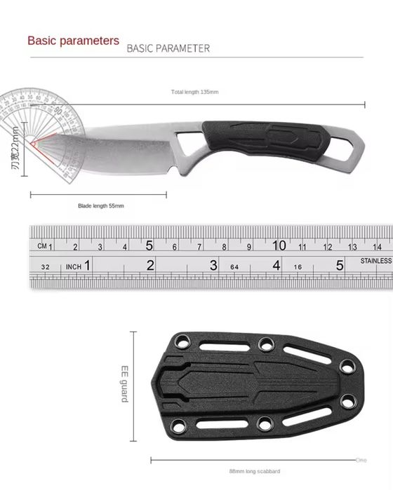 Компактний цільнометалевий ніж EDC Tactical knife bushcraft  full tang