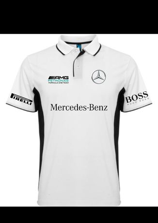 Polo desportivo bordado Mercedes AMG