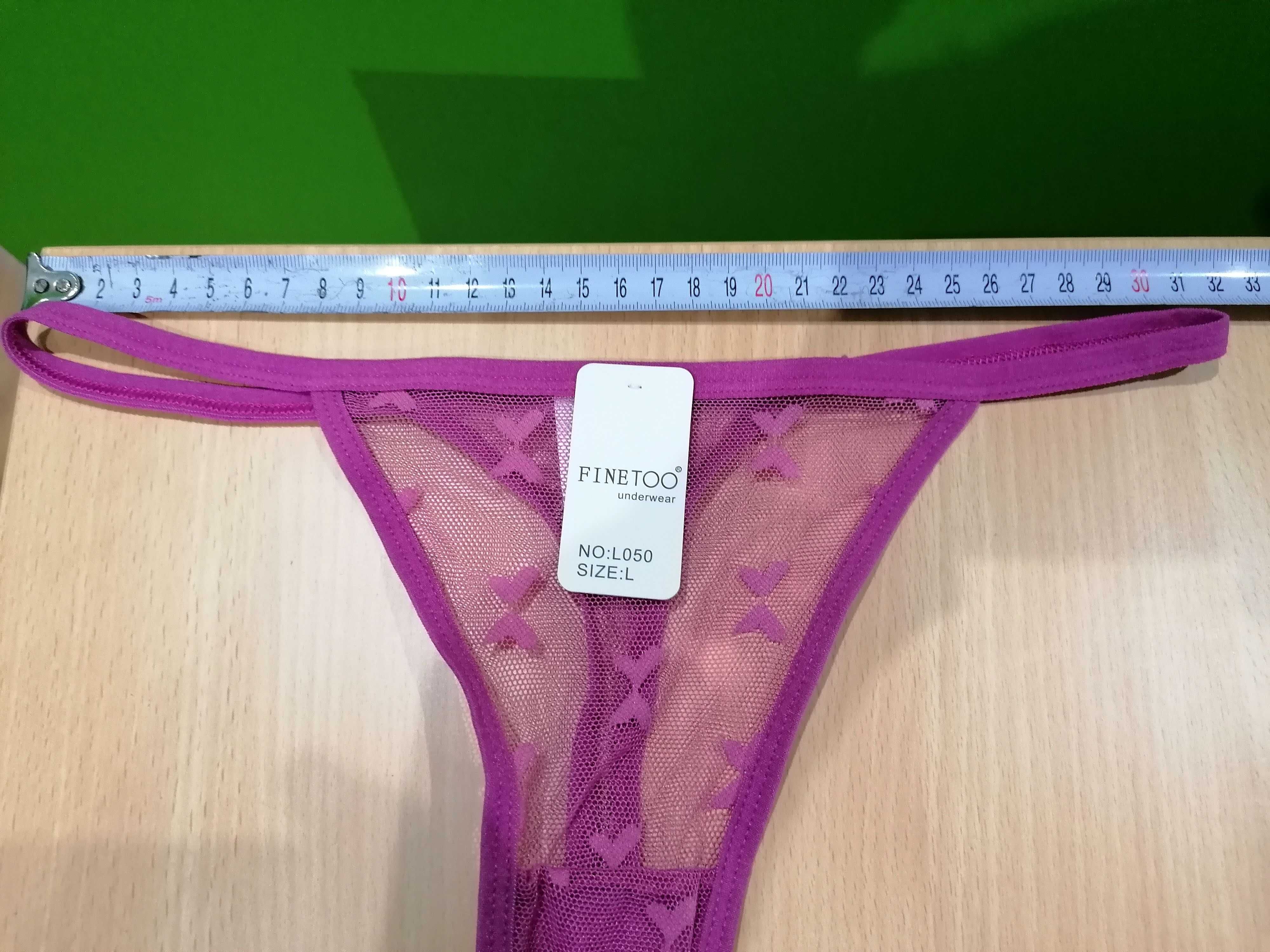 Nowe majtki damskie stringi, rozmiar L