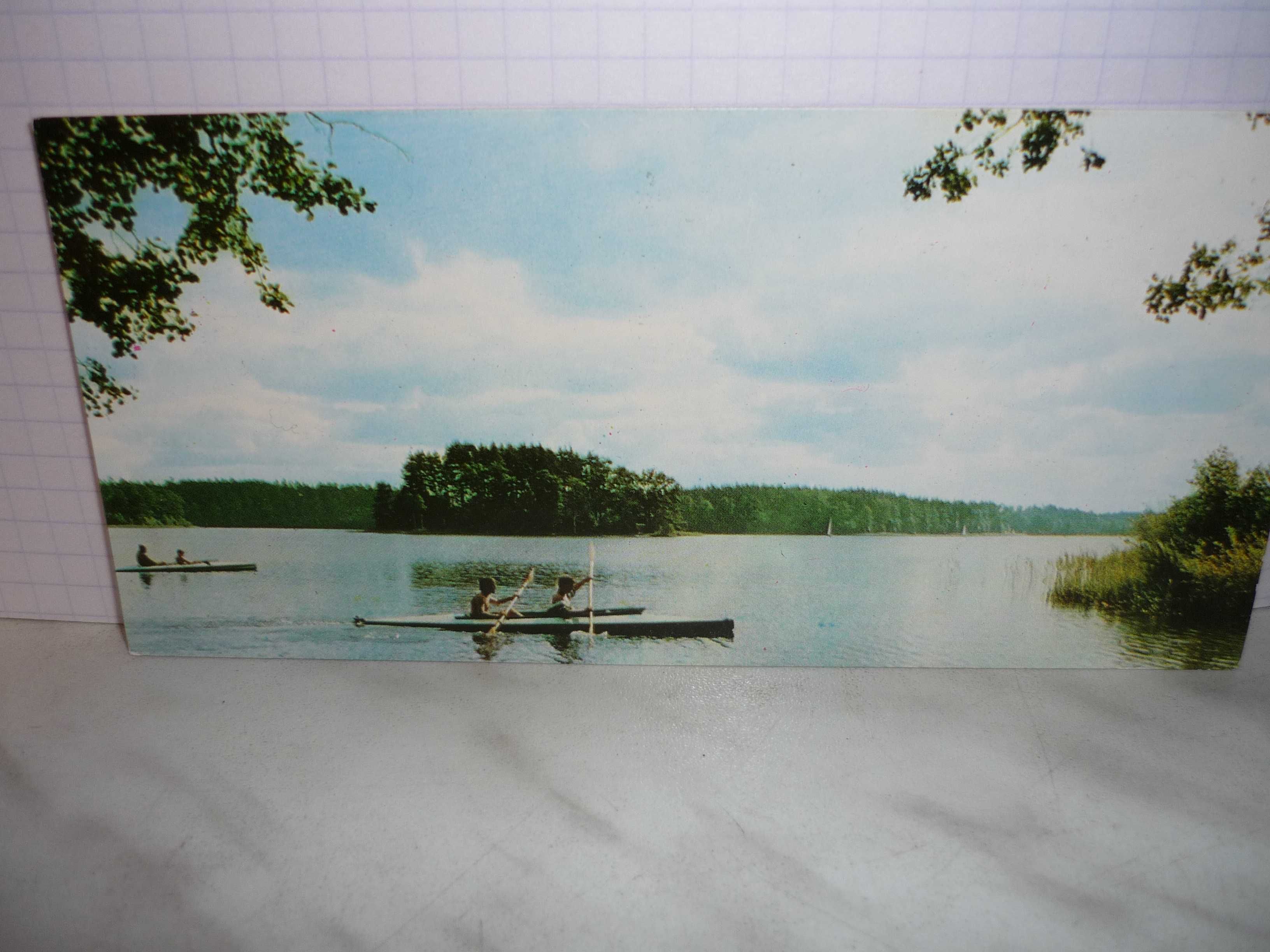 Pojezierze Mazurskie , Jezioro Nidzkie , pocztówka.