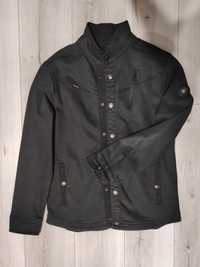 Куртка-піджак зі щільного котону чорна