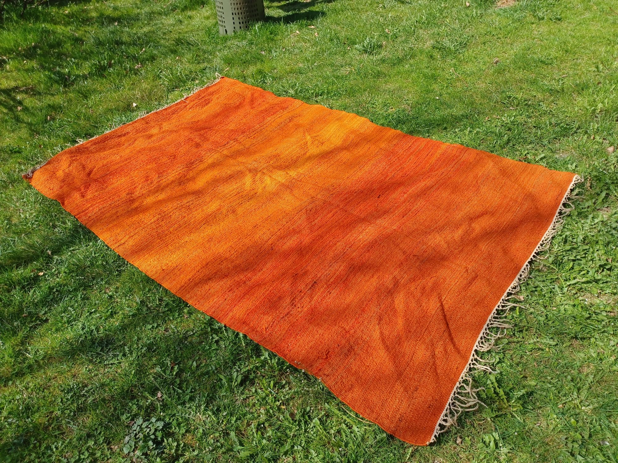 Piękny, bardzo duży kolorowy kilim, narzuta