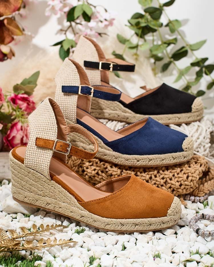 3 KOLORY 36 37 38 sandały 39 40 41 espadryle na hurtowej koturnie lato