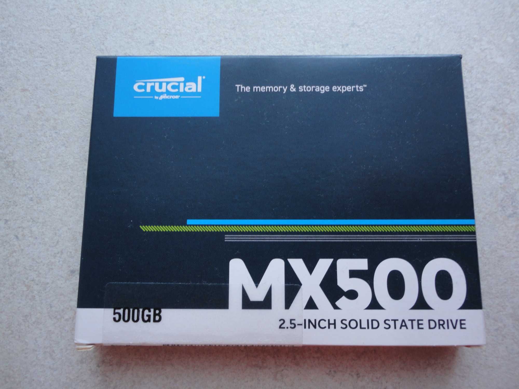 dysk SSD Crucial MX500 pojemność 500Gb