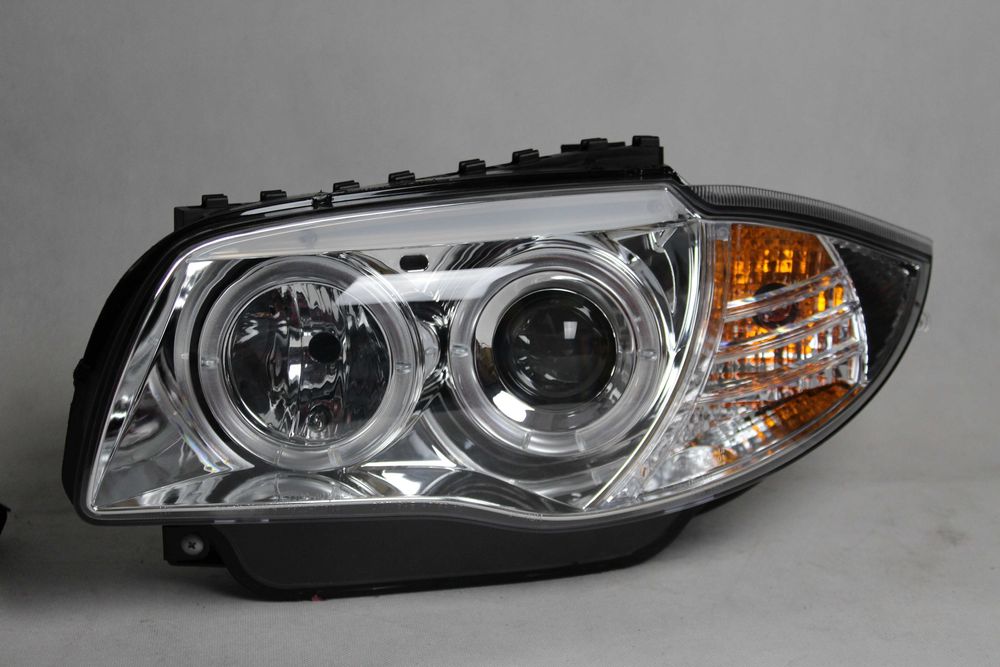 Lampy przednie przód BMW 1 E87 E81 04-11 LED RINGI TUNING CHROM NOWE