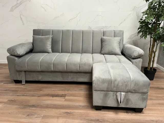 Sofá cinzento com arrumação - ENVIO GRÁTIS