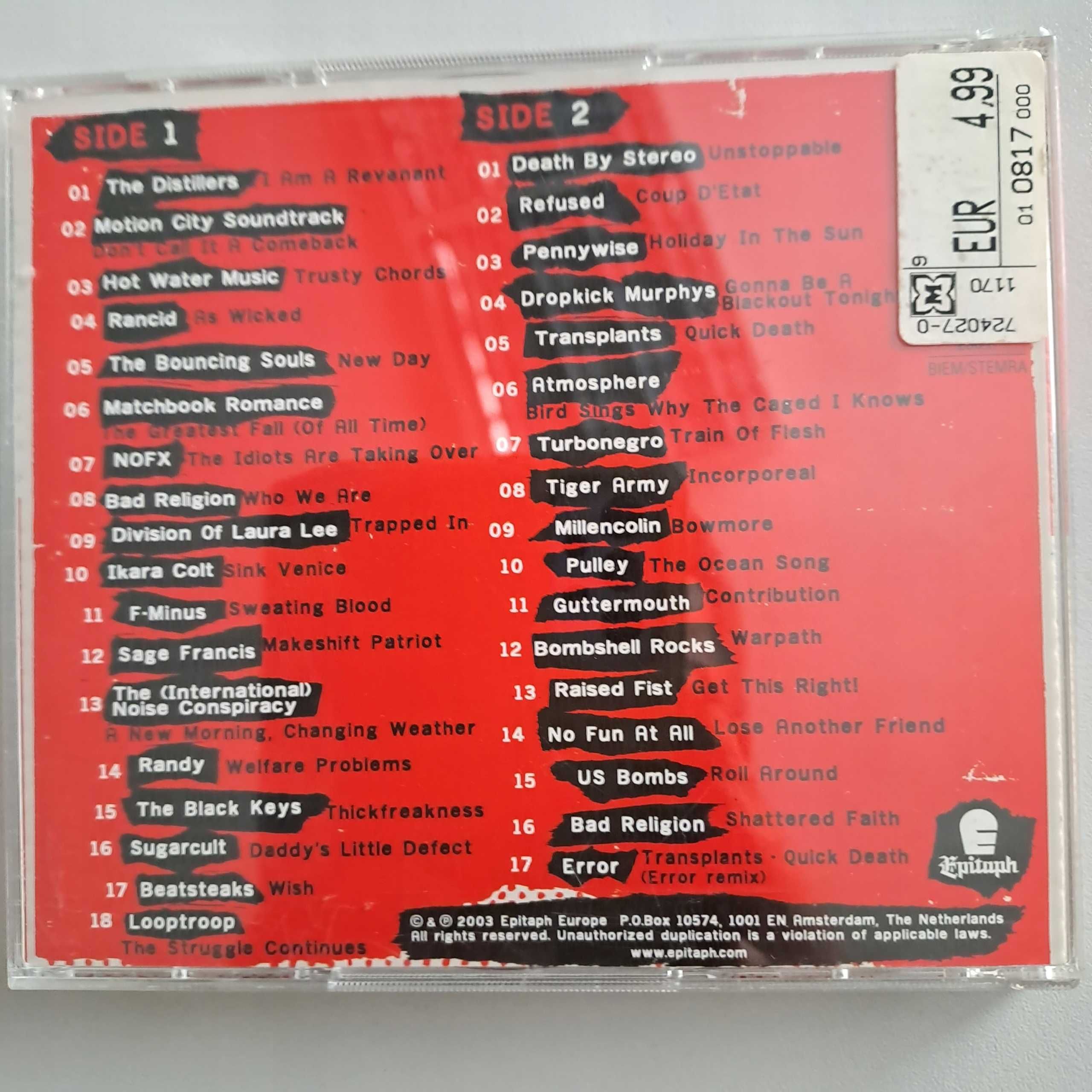 PUNK-O-RAMA 8 - NOFX Rancid Bad Religion Turbonegro Refused - 2CD