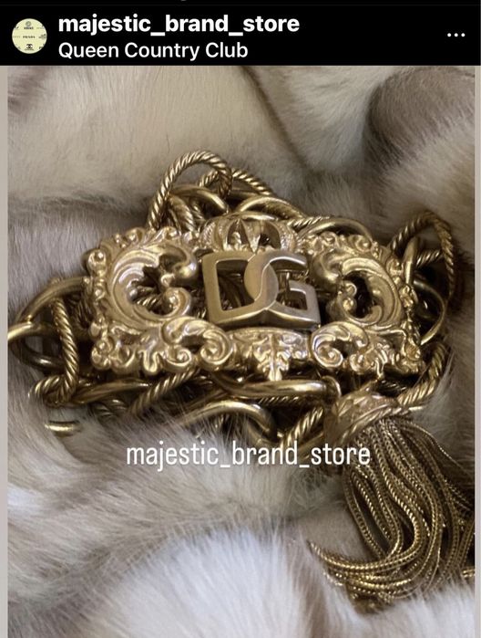 Пояс цепи Dolce & Gabbana ( DG) Оригинал .Италия .