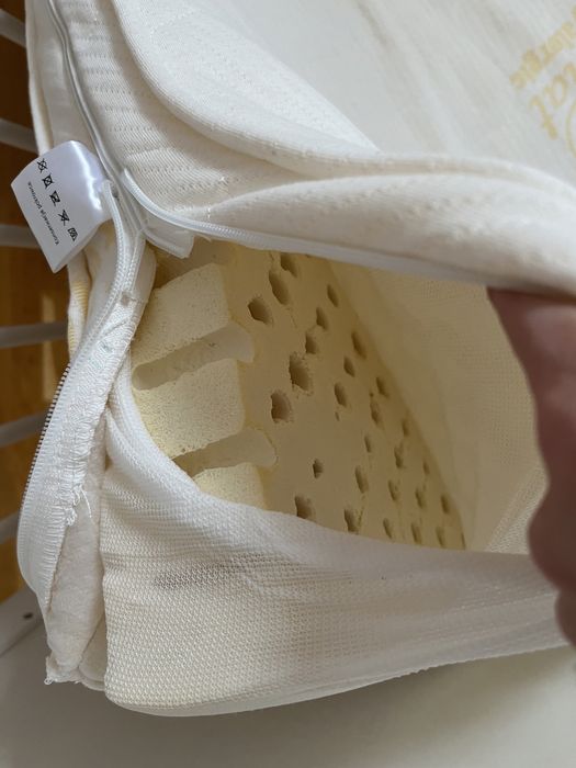 Łóżeczko Klupś z sówkami z materacem lateksowym i pościelą