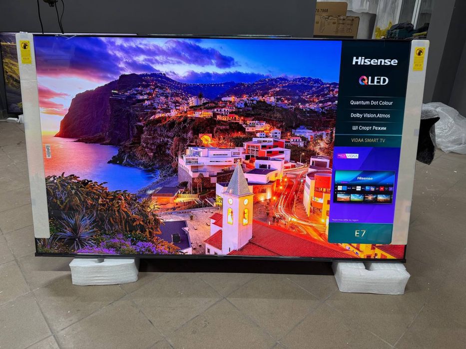 Телевізор Hisense 75E77NQ QLED 75” 4K Smart TV / Новий / Гарантія