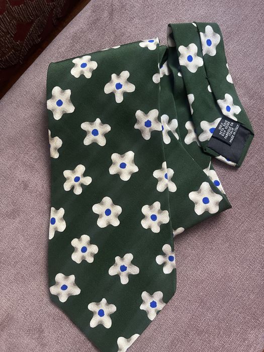 Краватка HUGO Silk tie Made in Italy Квіти галстук