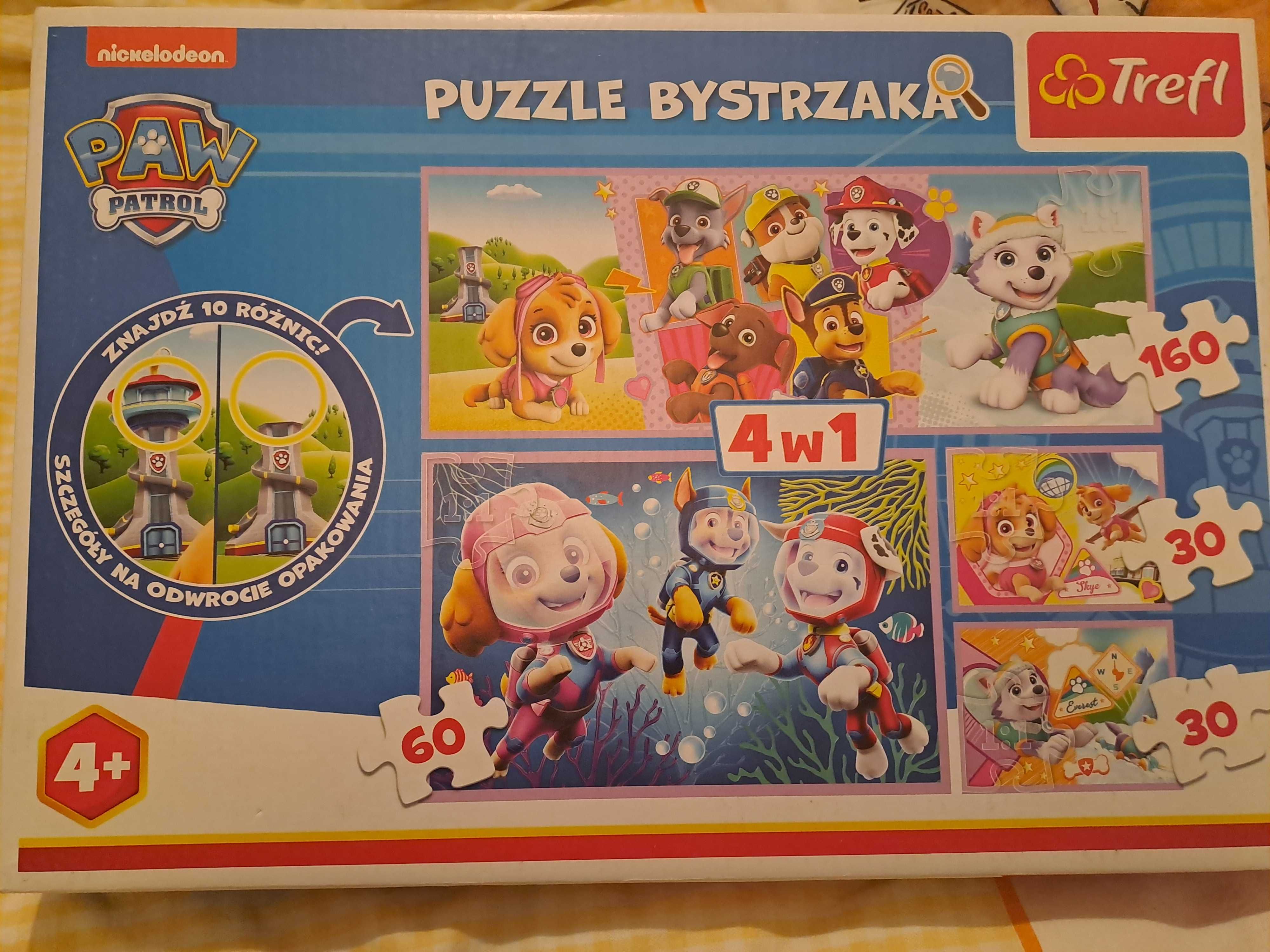 Puzzle Trefl PUZZLE BYSTRZAKA 4w1 280 szt. PSI Patrol