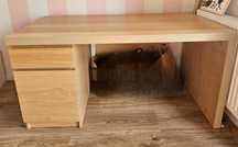 MALM biurko z szafką 140x65 ×72,5