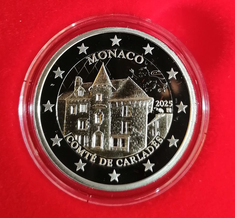 Moeda 2 Euros Mónaco 2025 (VENDIDA)