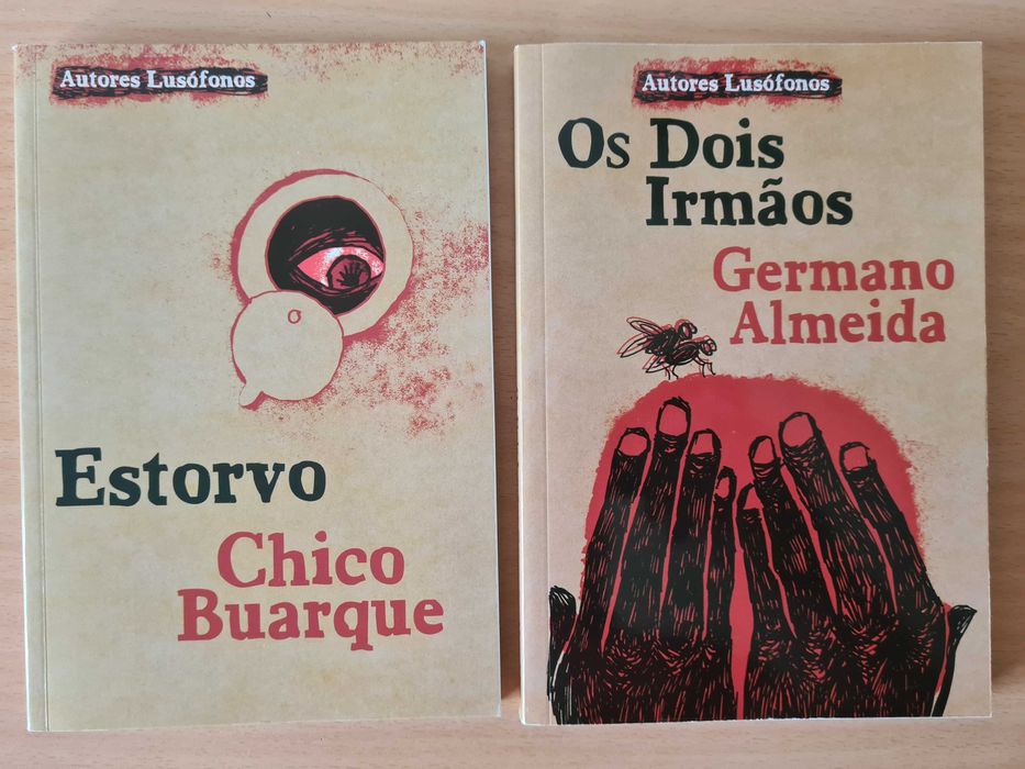2 livros da coleção "Autores Lusófonos"