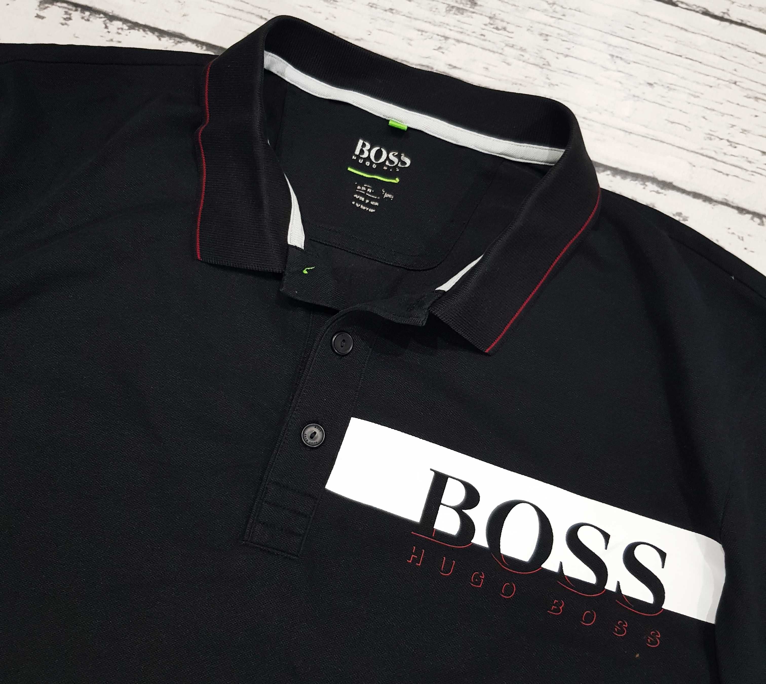 Hugo Boss * Paule Pro * koszulka polo * logo * czarna * męska * XXXL