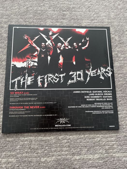 Metallica - So What X Metal Hammer com vinil de 7” exclusivo