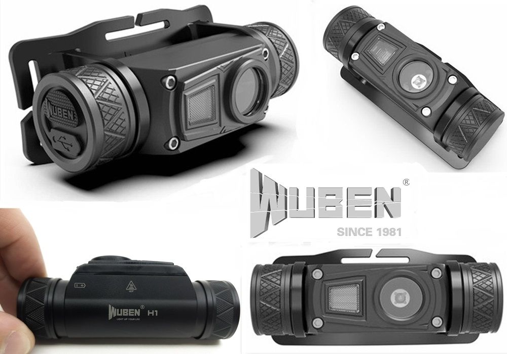 Фонарь WUBEN H1 1200LM MULTI COLOR+18650 круче Nitecore HC65, Wuben H3