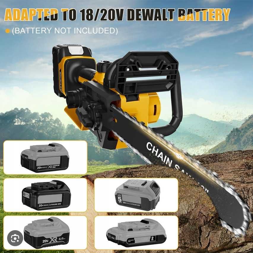 PIŁA łańcuchowa akumulatorowa 12" Panthem kompatybilna z aku DeWalt