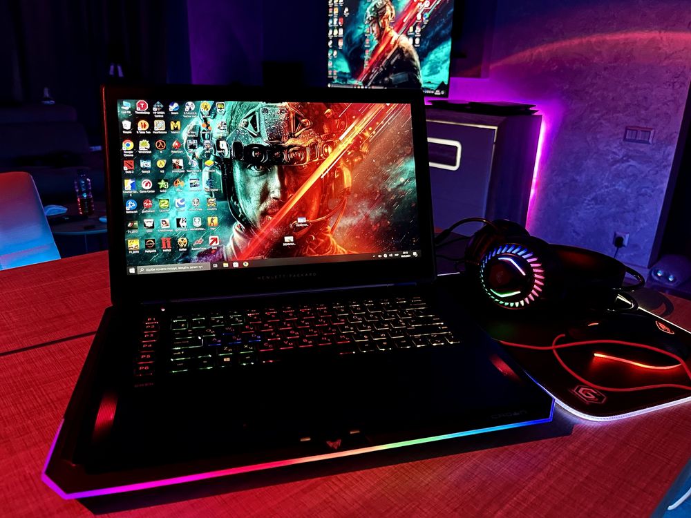 Как новый игровой Hp omen + игровой комплект