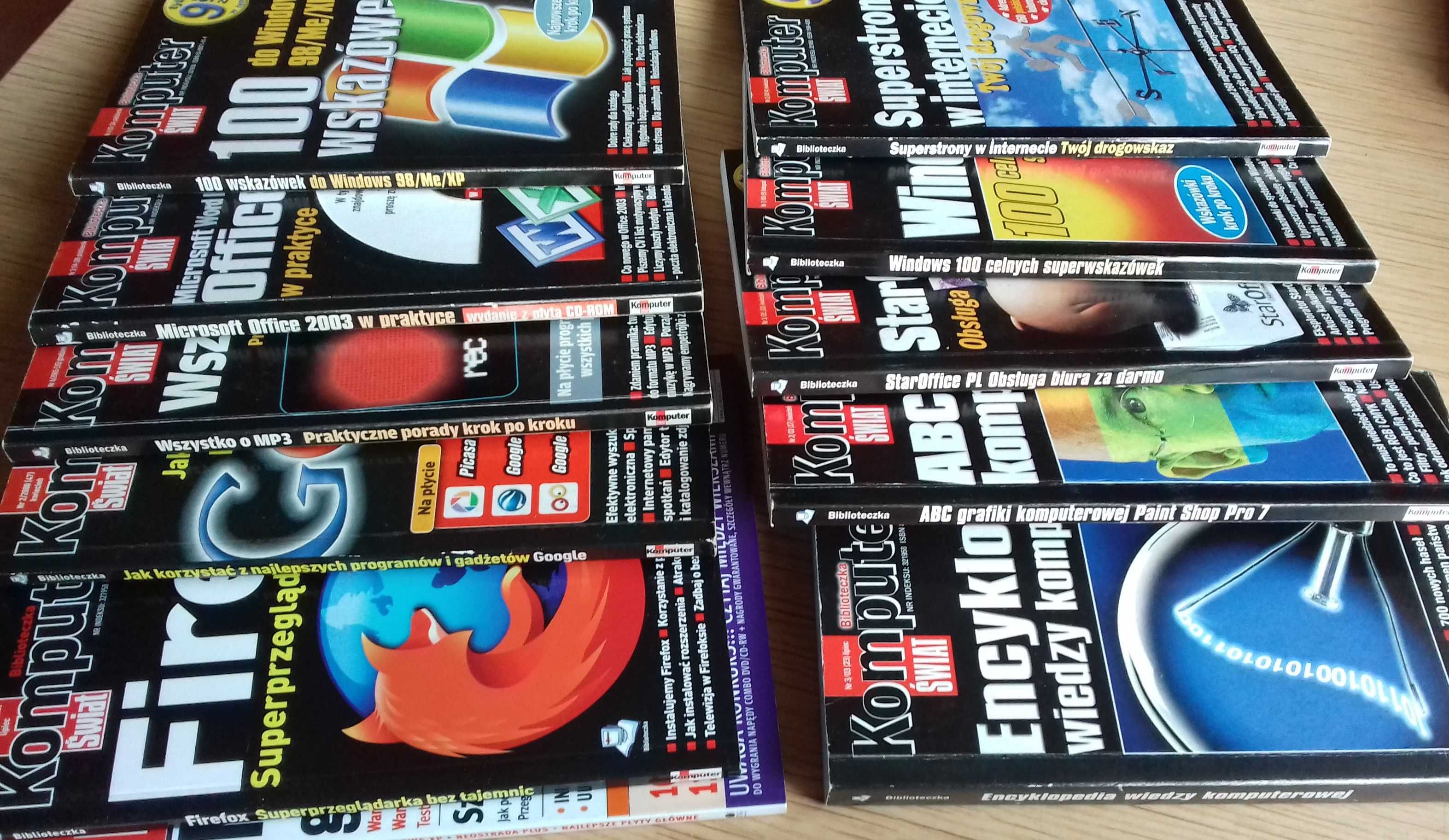 zestaw 14 poradników z Biblioteczki Komputer Świat