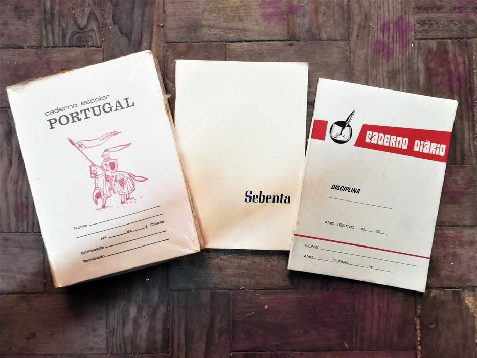 Cadernos escolares antigos anos 60 _ Vintage