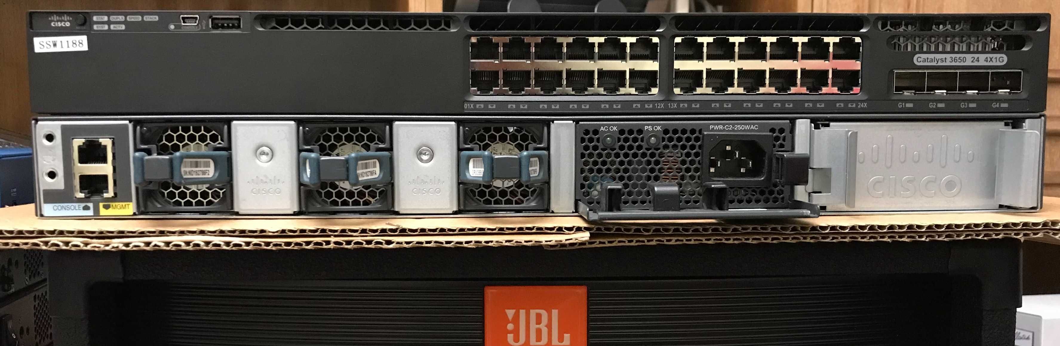 Комутатор Cisco Catalyst 3650 WS-C3650-24TS-S