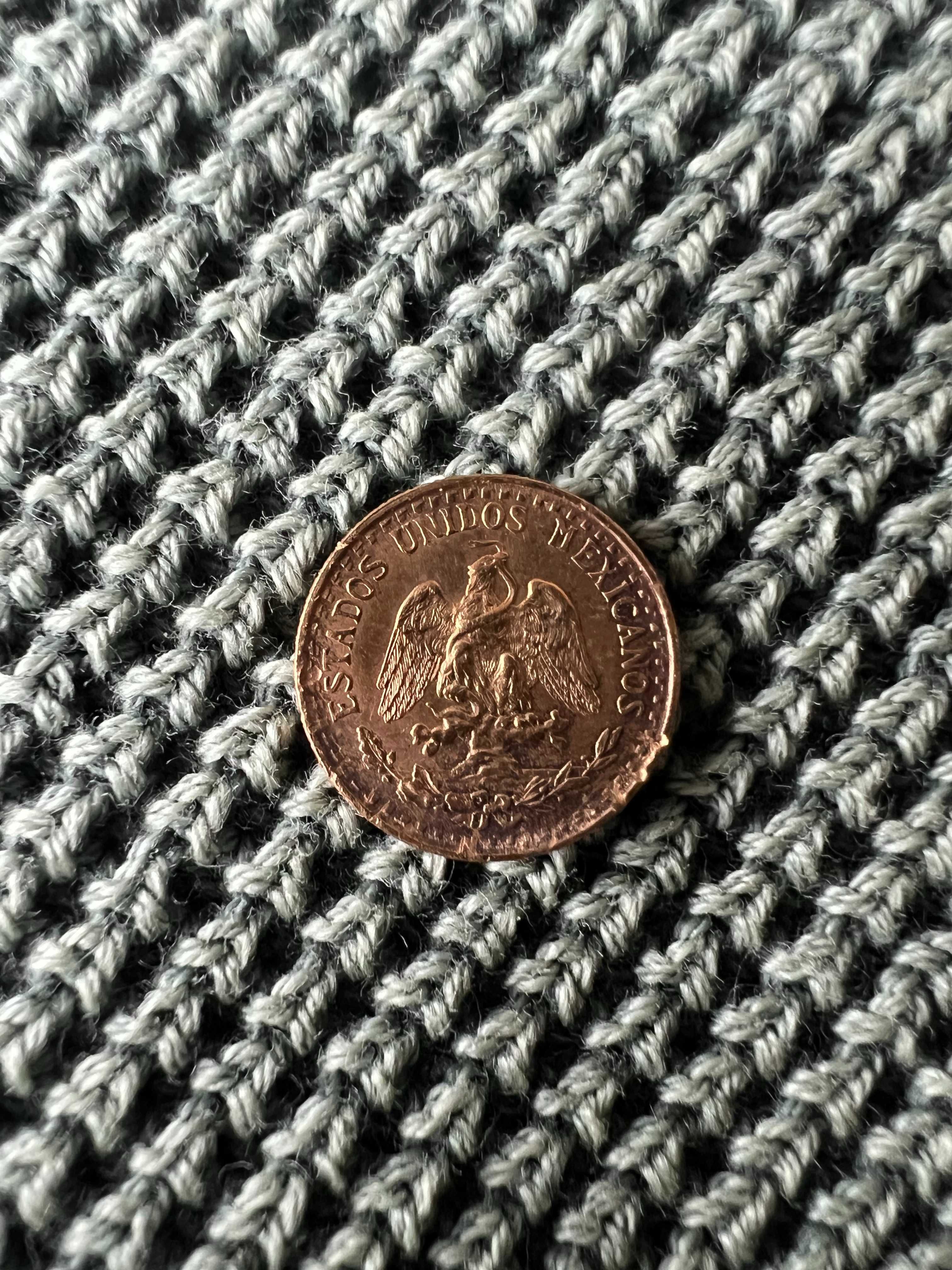 Meksyk 1945 DOS Pesos 2 peso złota moneta