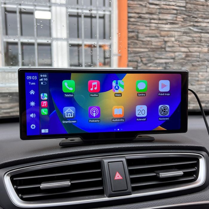 екран-відеореєстратор  10,26" IPS 4K HD CarPlay/Android