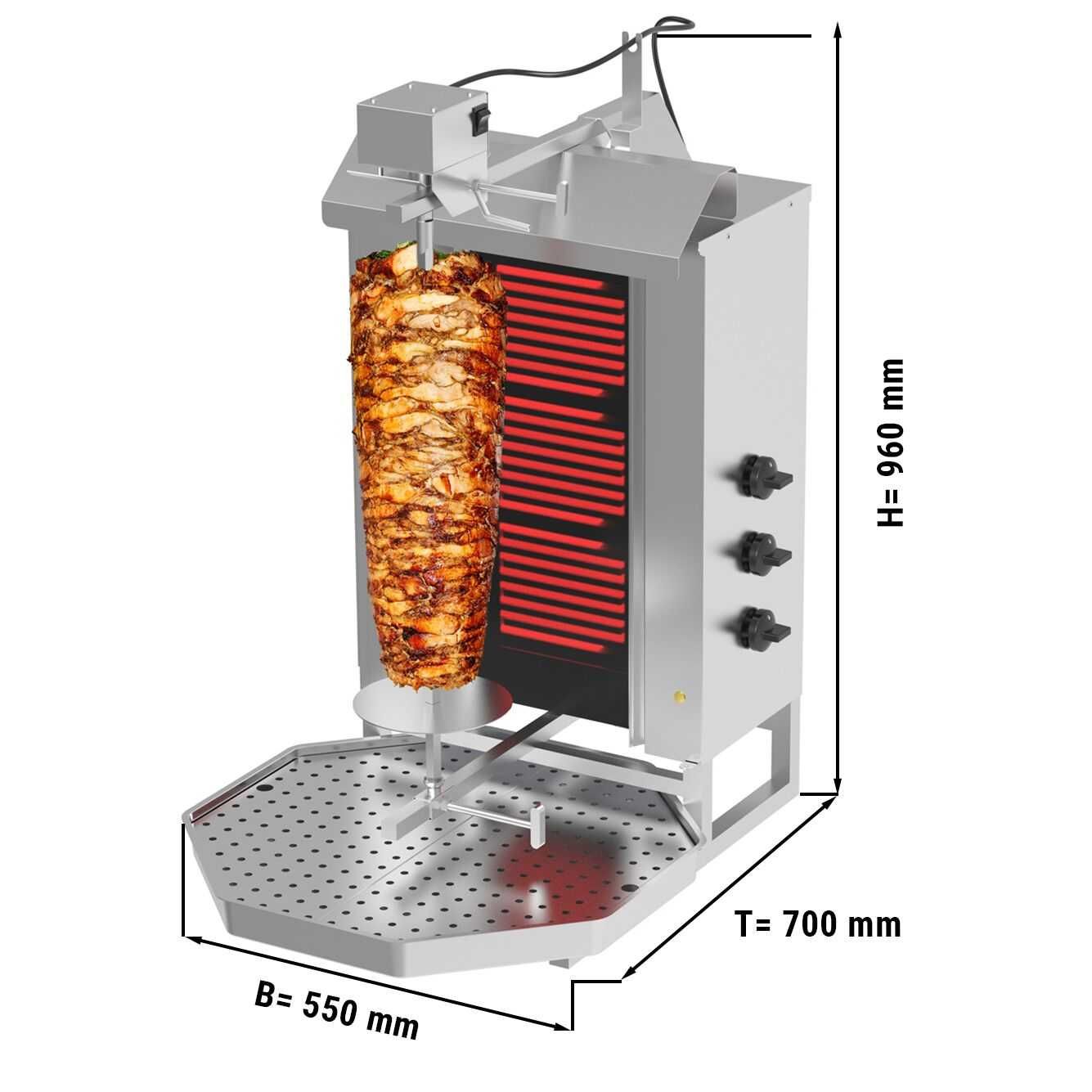 Máquina eléctrica de Kebab 40kg