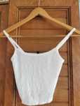Crop top biały krótki