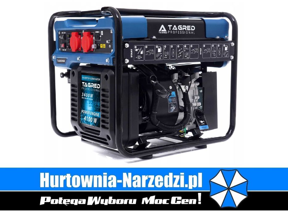 Agregat prądotwórczy inwertorowy 3,7kW 7,5KM 230V agregat jednofazowy