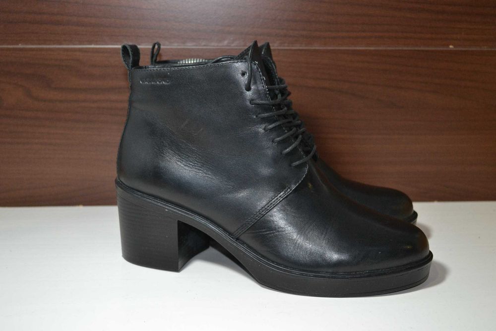vagabond 40р  ботинки кожаные зимние ботильоны на меху.