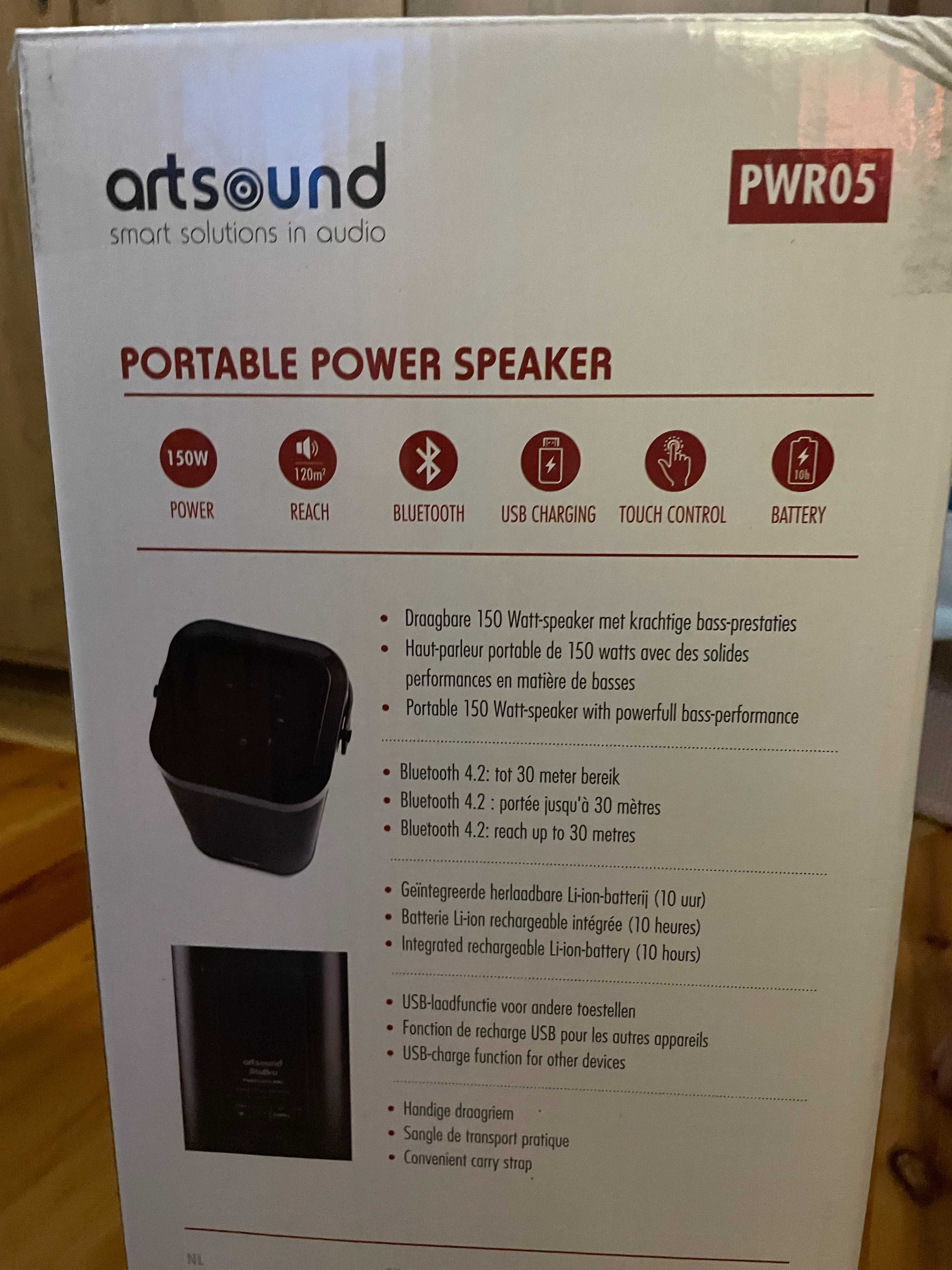 Przenośny głośnik ARTSOUND PWR05 150W