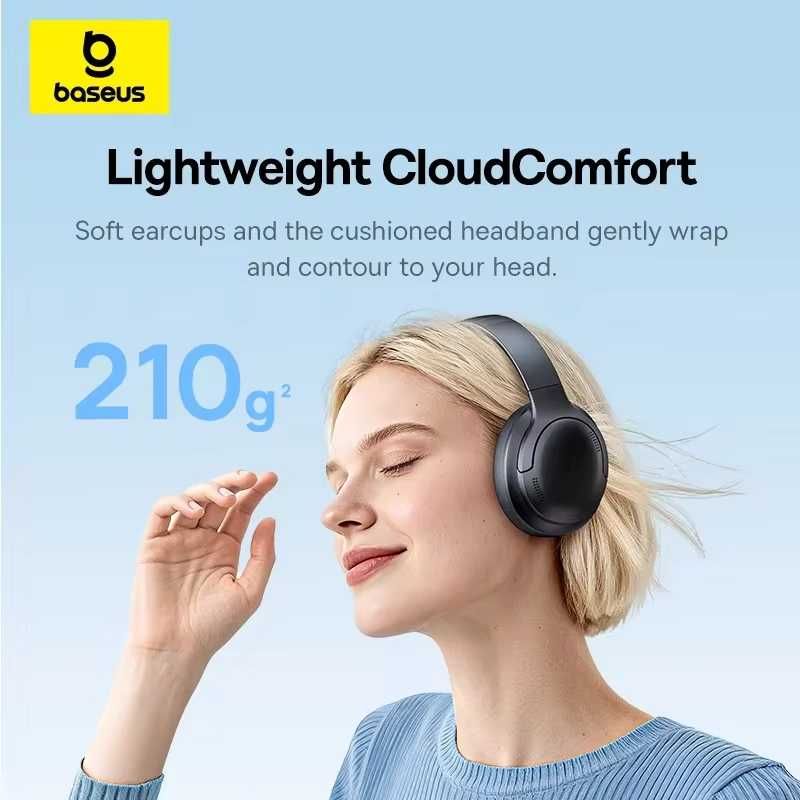 Baseus BH1 Lite — Bluetooth 6.0 ENC 80H Super Bass