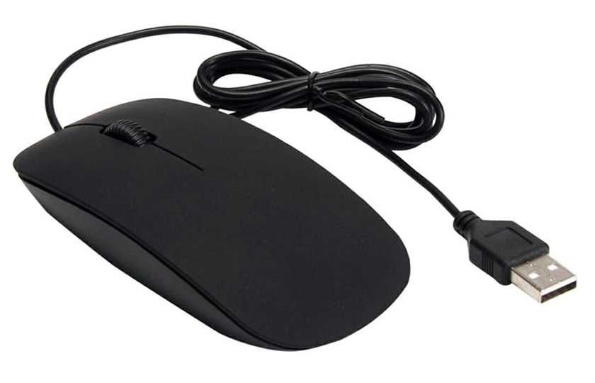 Mysz przewodowa PC Myszka optyczna Slim Czarna * Video-Play Wejherowo