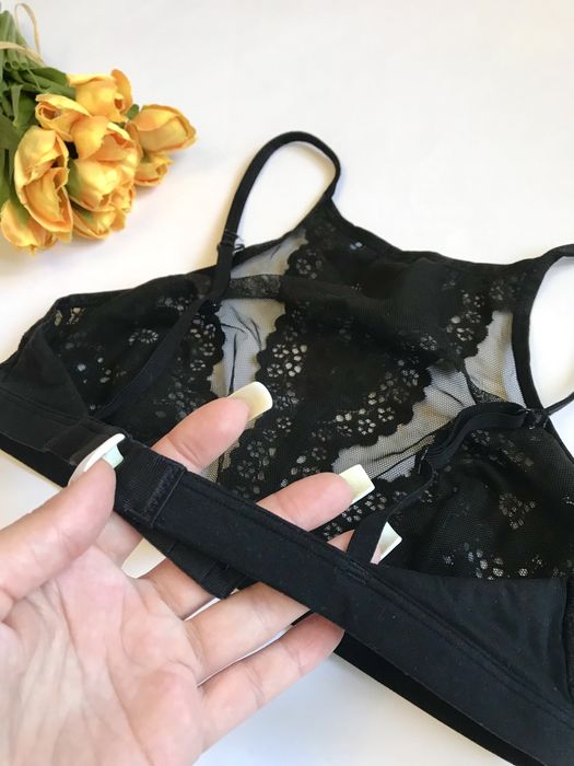 Бра/Топ Чорний Victoria Secret. Мереживо. Оригінал. М розмір. 80 С