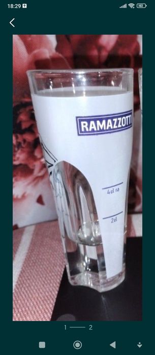 Ramazzotti szklanka do drinkow