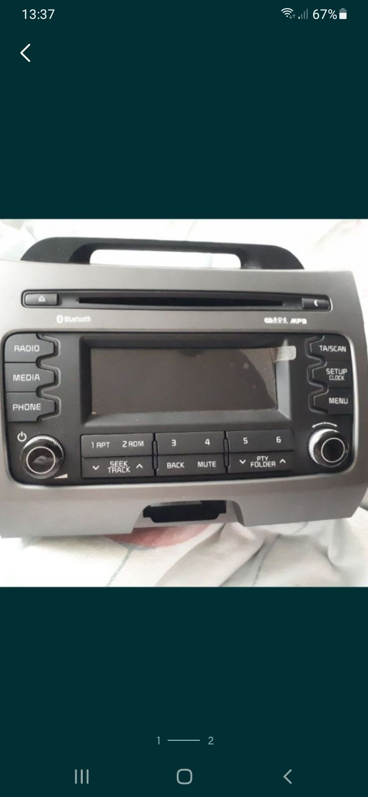Radio nowe.wymontowane po zakupie auta.