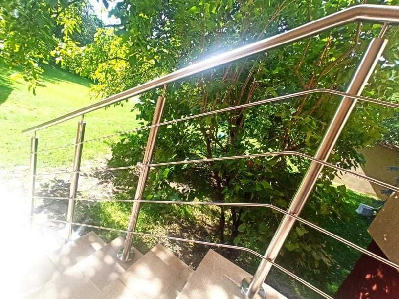Balustrada barierka nierdzewna balkon francuski zabezpieczenie inox