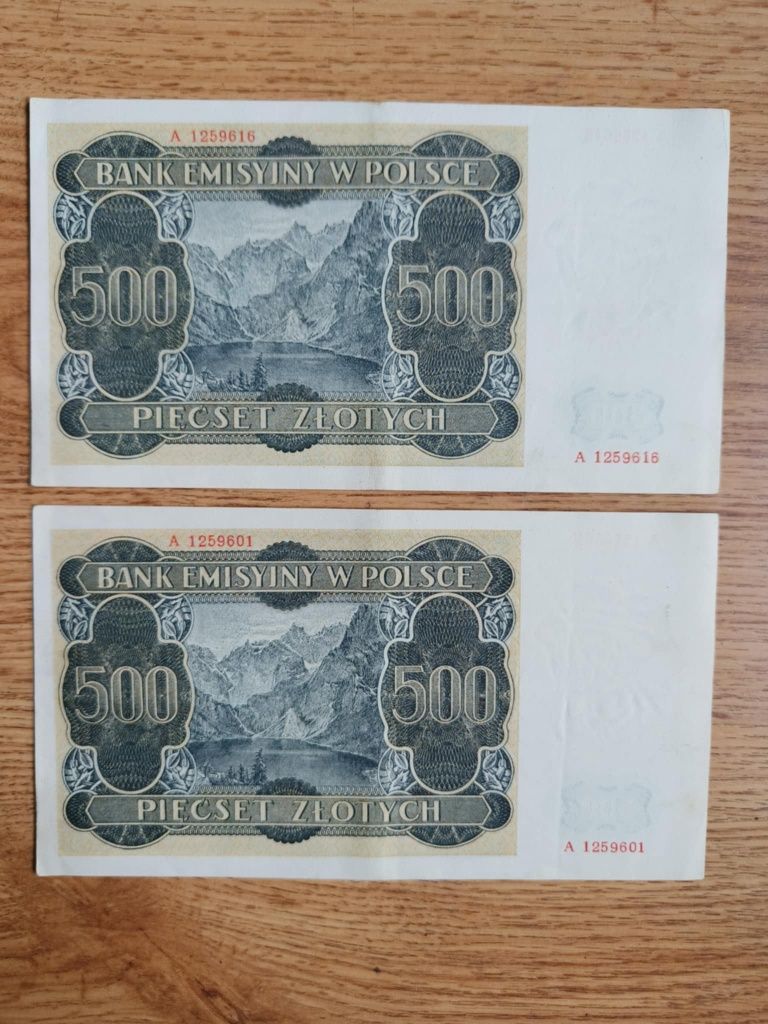 Falsyfikat Londyński Banknot 500 złotych 1940 - Niewyłapany z Obiegu