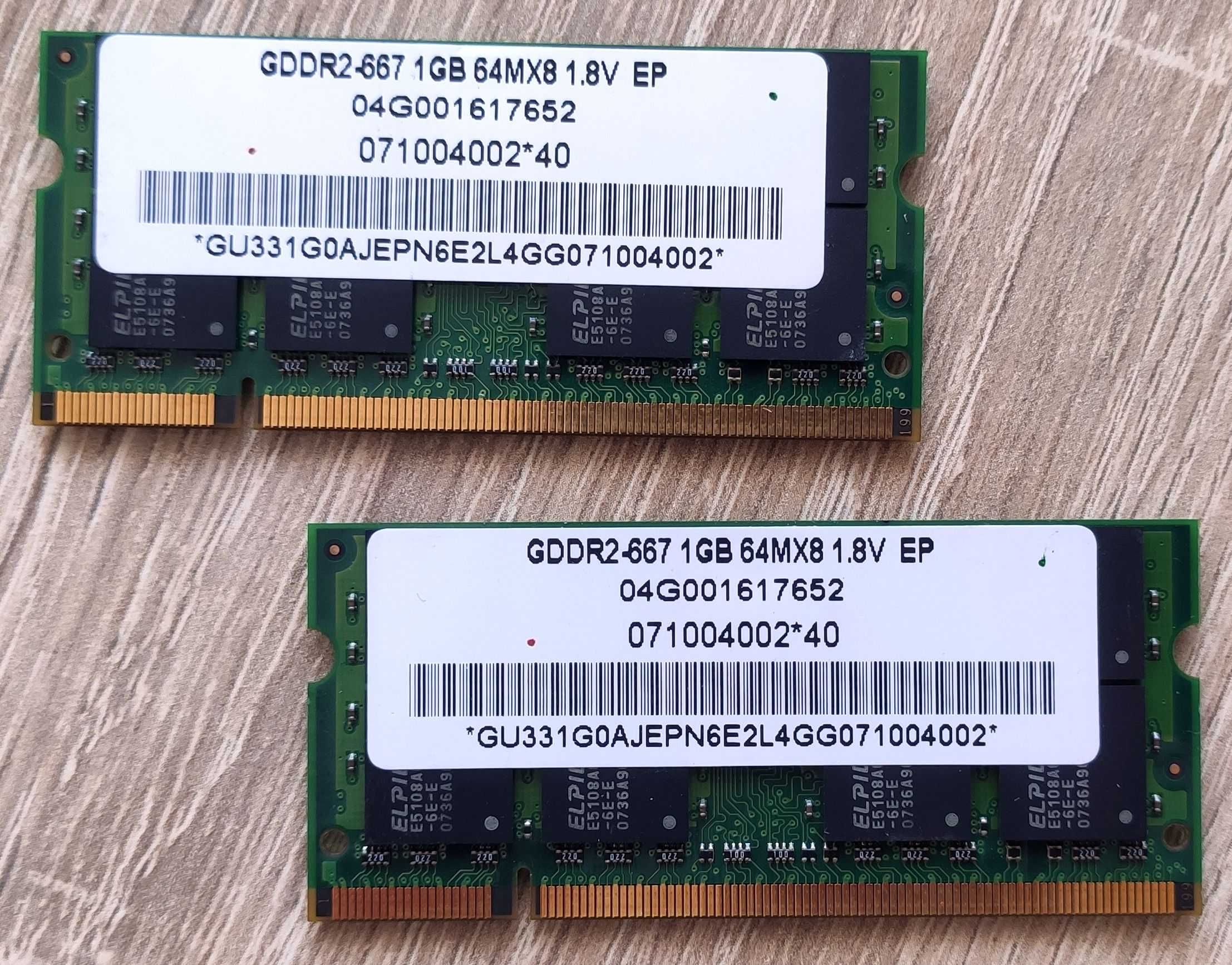Pamięć RAM Elpida GDDR2-667 1GB