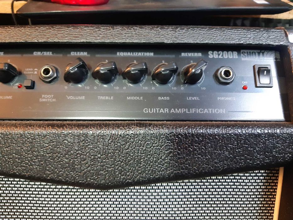 Wzmacniacz gitara 25W Analogowy Reveb Sprężynowy 2 kanały Clean/Fuzz