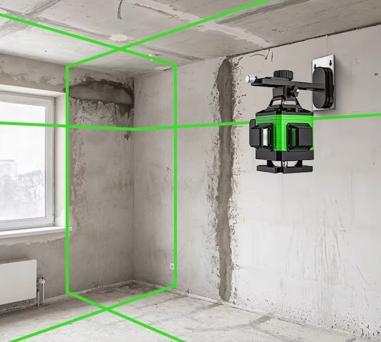 Poziomica Laserowa HILDA model 2026 16 LINII walizka STATYW 2x akt