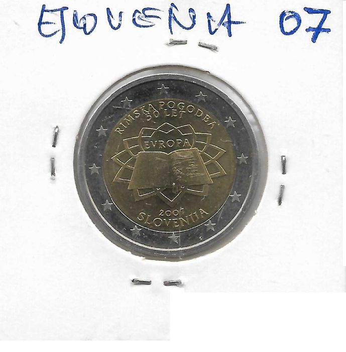 Eslovénia 2007 - 2 euros comemorativa - Sem circular.