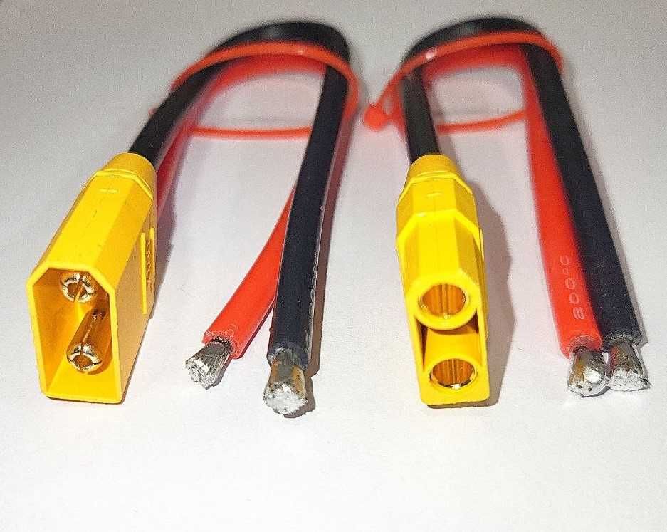 ОПТ разъем XT60 XT90 c кабелем Переходники Amass XT30 XT60 XT90 QS8