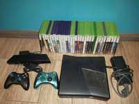 Konsola Xbox360, kinect, 2 pady 34 gry