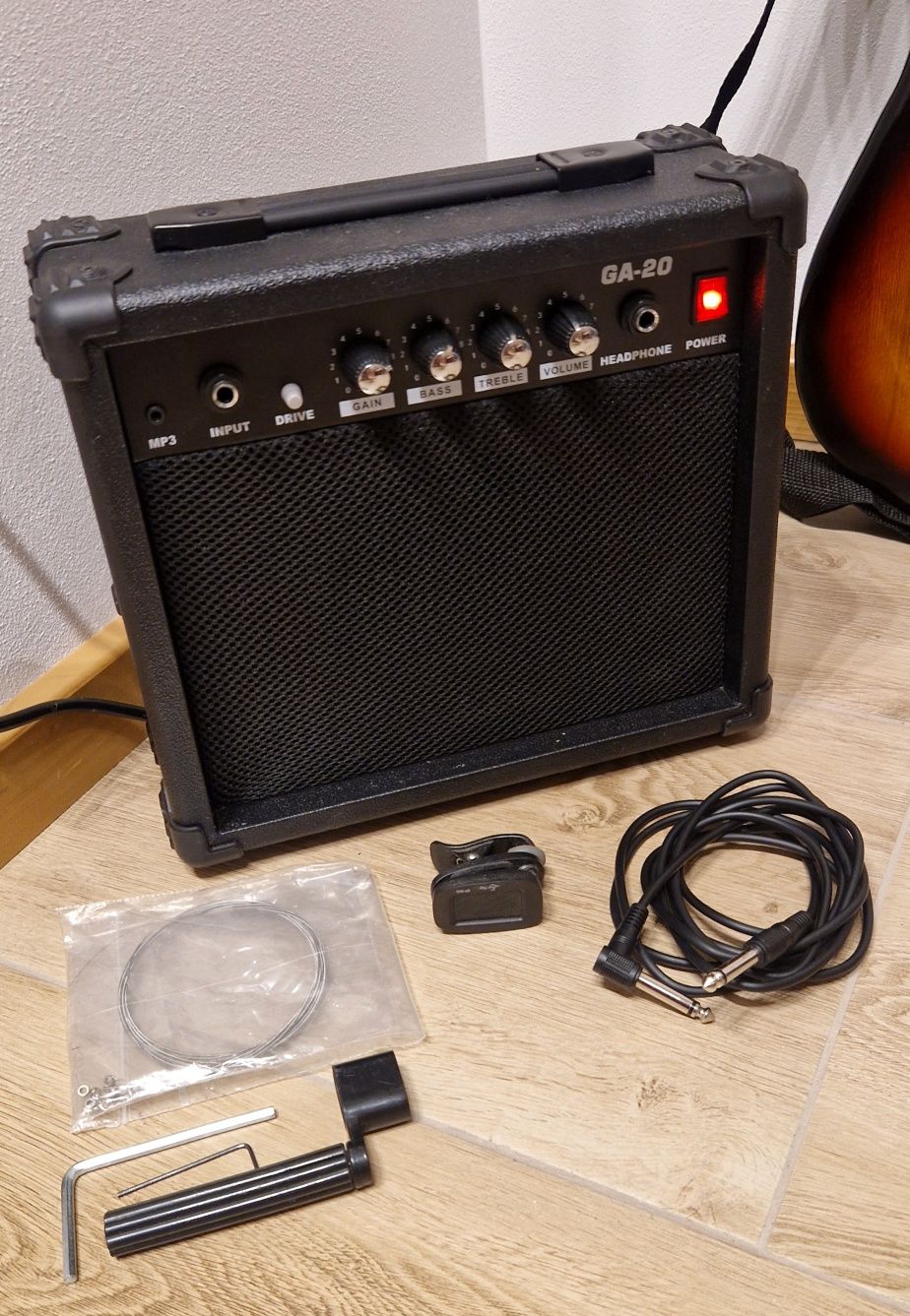 Gitara Elektryczna+wzmacniacz GA-20